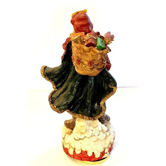 Father Christmas - Santa Claus Music Box Ceramic Figurine Holidays - Tested - Picture 3 of 5
